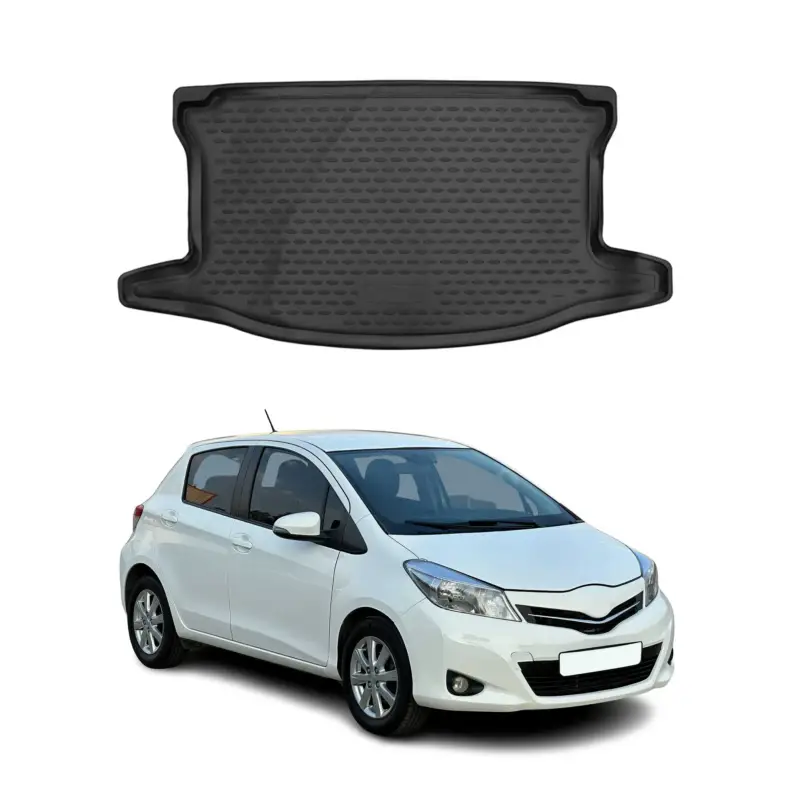 Beliebt Kofferraummatte Kofferraumwanne für Toyota Yaris 2012-2020 Obere Gummi TPE