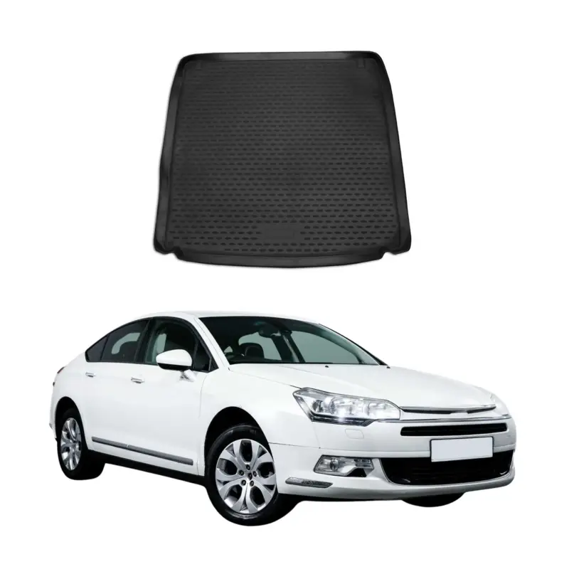 Markenware Kofferraummatte Kofferraumwanne für Citroen C5 Stufenheck 2011-2024 Gummi TPE