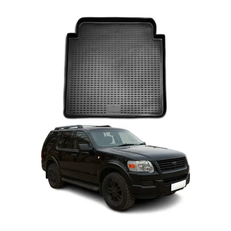 Neu Im Sortiment Kofferraummatte Kofferraumwanne für Ford Explorer 2006-2011 Gummi TPE Schwarz