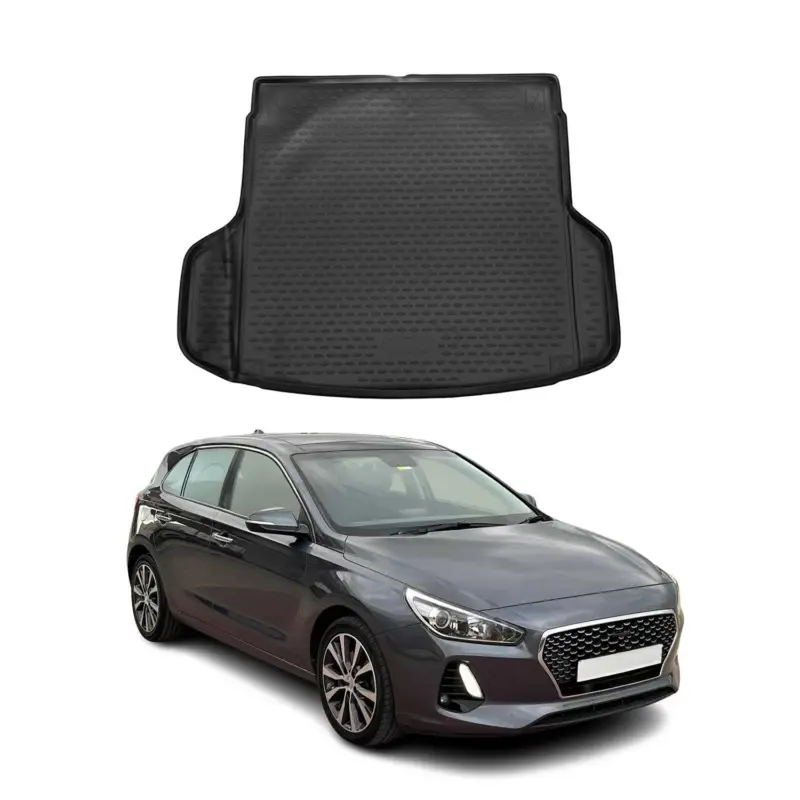 Kofferraummatte Kofferraumwanne für Hyundai i30 Kombi 2017-2026 Gummi TPE Highlight