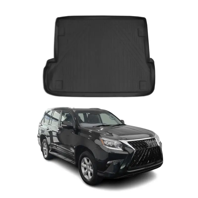 Kofferraummatte Kofferraumwanne für Lexus GX 2010-2023 7Sitz Gummi TPE Schwarz Markenprodukt