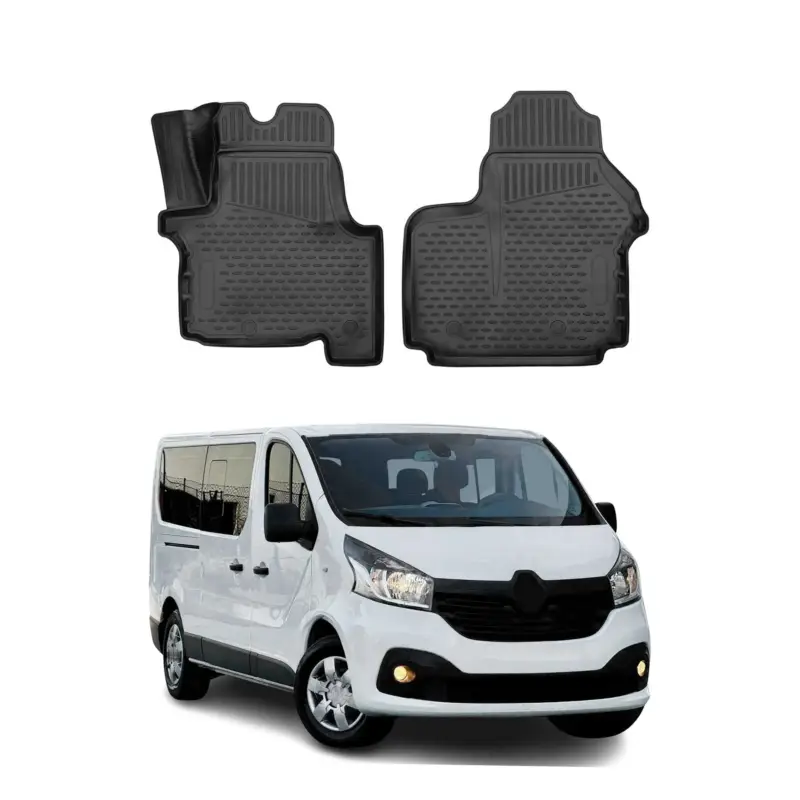OMAC Gummimatten Fußmatten für Opel Vivaro B 2014-2019 TPE Automatten 2tlg Highlight