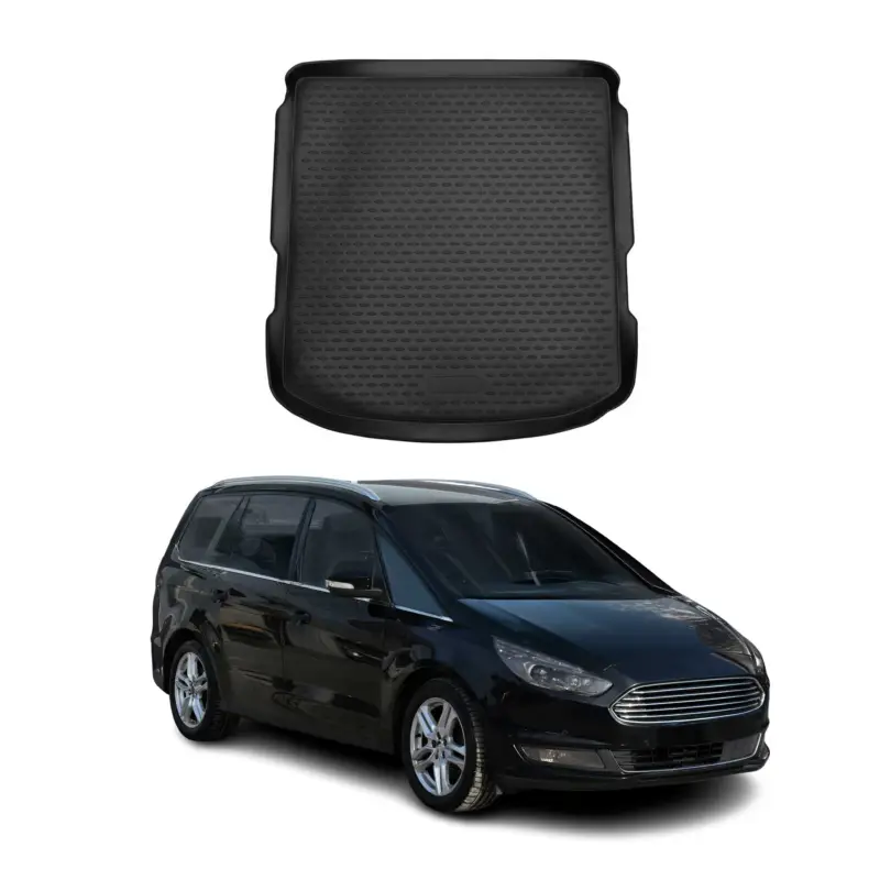 Sale Kofferraummatte Kofferraumwanne für Ford Galaxy 2015-2024 Gummi TPE Schwarz