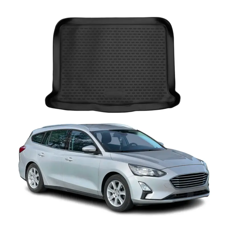 Kofferraummatte Kofferraumwanne für Ford Focus Schrägheck 2019-2025 Gummi TPE Aktuell