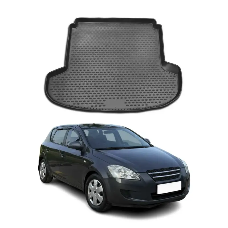 Kofferraummatte Kofferraumwanne für Kia Ceed 2007-2012 SW Gummi TPE Schwarz Preisreduziert