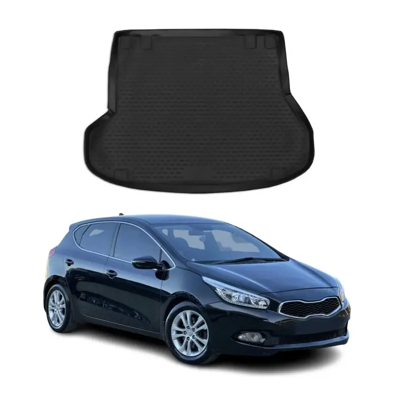 Kofferraummatte Kofferraumwanne für Kia Ceed Ceed 2012-2018 SW Gummi TPE Schwarz Super-Preis