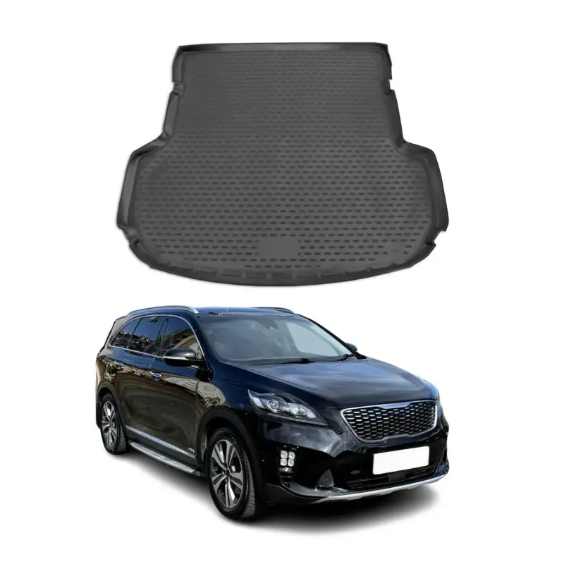 Kofferraummatte Kofferraumwanne für Kia Sorento 2015-2020 5tür Gummi TPE Schwarz Mega-Angebot
