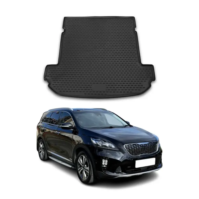 Kofferraummatte Kofferraumwanne für Kia Sorento 2015-2020 Gummi TPE Schwarz Neu