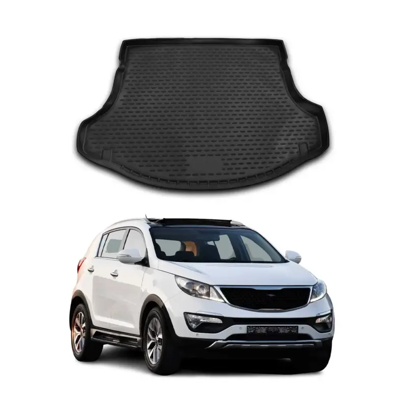 Kofferraummatte Kofferraumwanne für Kia Sportage 2010-2015 Gummi TPE Schwarz Jetzt Kaufen