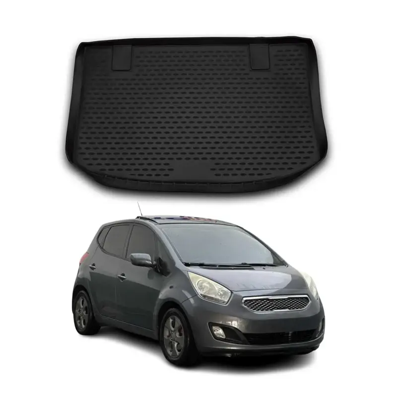 Kofferraummatte Kofferraumwanne für Kia Venga 2010-2019 Schragheck Gummi TPE Top-Angebot