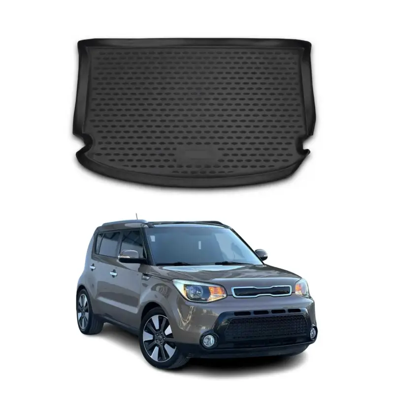 Kofferraummatte Kofferraumwanne für Kia Soul 2014-2020 Gummi TPE Schwarz Schneller Versand