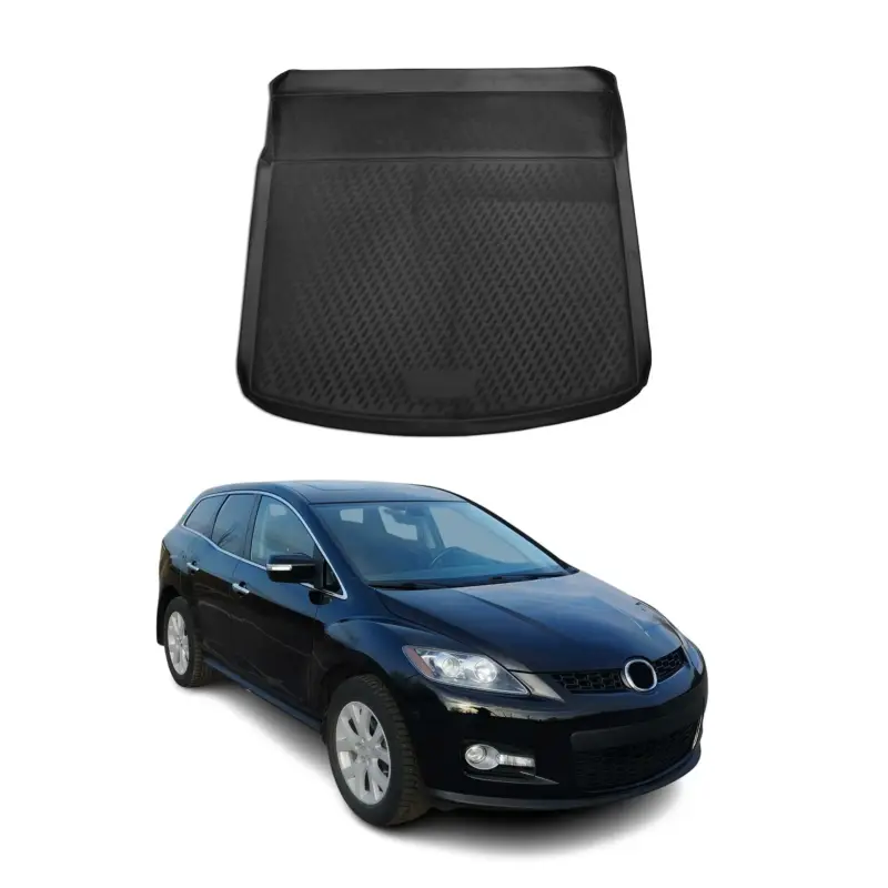 Mega-Angebot Kofferraummatte Kofferraumwanne für Mazda CX-7 2006-2010 Gummi TPE Schwarz