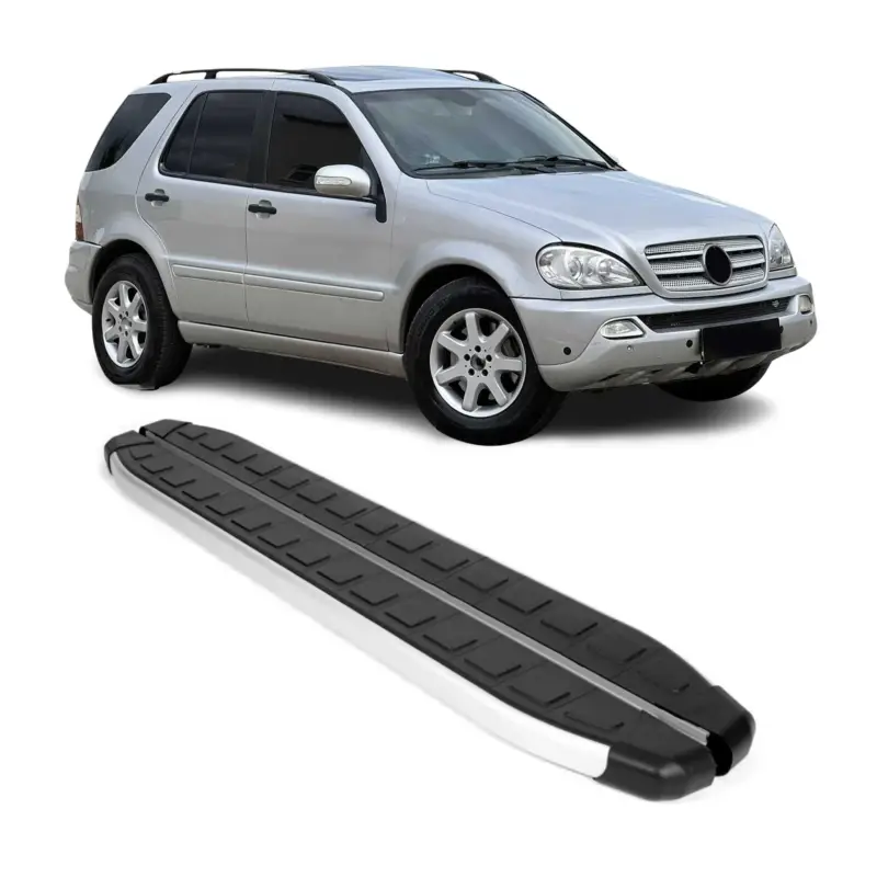 Versand Am Gleichen Tag Schweller Seitenbretter Trittbretter für Mercedes ML W163 1998-2005 Alu Schwarz