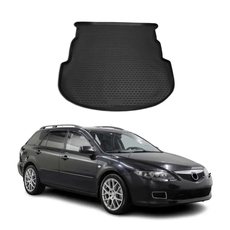 Kofferraummatte Kofferraumwanne für Mazda 6 2002-2008 Station Wagon Gummi TPE Top-Seller