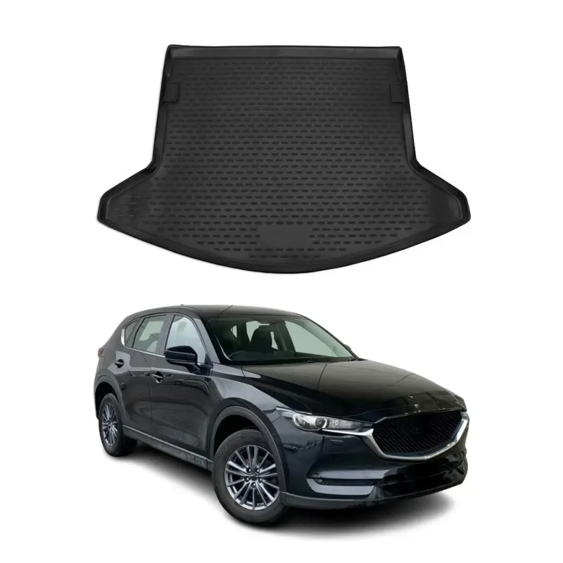 Kofferraummatte Kofferraumwanne für Mazda CX-5 2017-2025 Gummi TPE Schwarz Nur Für Kurze Zeit
