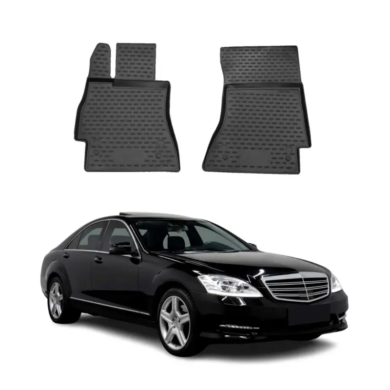 OMAC Gummimatten Fußmatten für Mercedes S Klasse W221 2005-2013 TPE Schwarz 1x Jetzt Bestellen