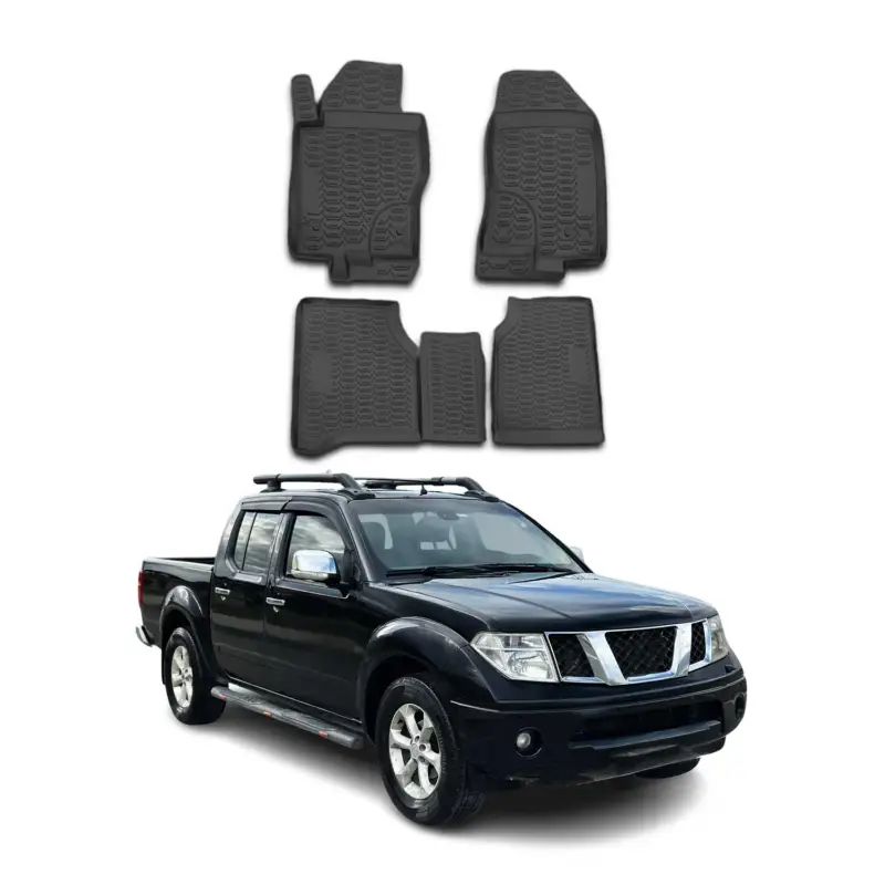 Jetzt Bestellen OMAC Gummimatten Fußmatten für Nissan Navara 2010-2015 TPE Automatten Schwarz 4x