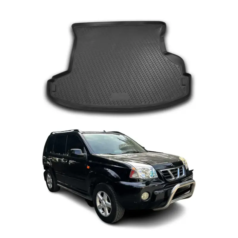 Preisreduziert Kofferraummatte Kofferraumwanne für Nissan X-Trail T30 2001-2007 Gummi TPE