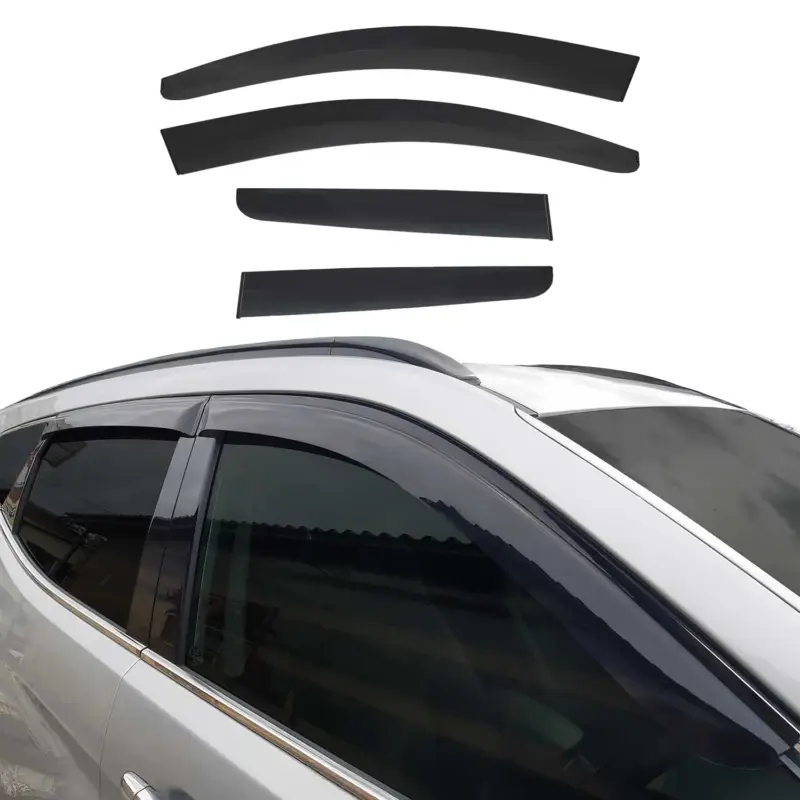 4x Windabweiser Regenabweiser für Nissan Qashqai J10 2006-2014 Acryl Dunkel Sonderangebot