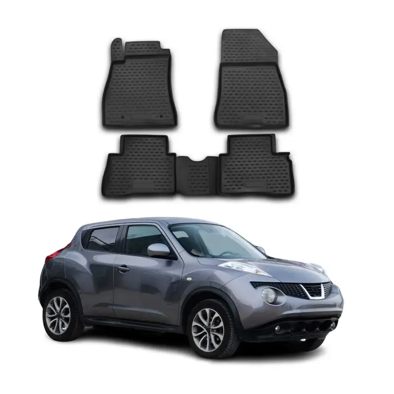 Preiswert OMAC Gummimatten Fußmatten für Nissan Juke 2010-2019 TPE Automatten Schwarz 4x