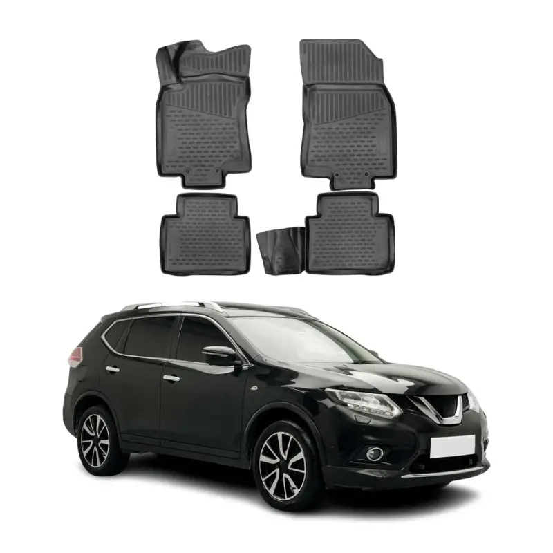 Direktkauf OMAC Gummimatten Fußmatten für Nissan X-Trail T32 2013-2021 TPE Schwarz 4x