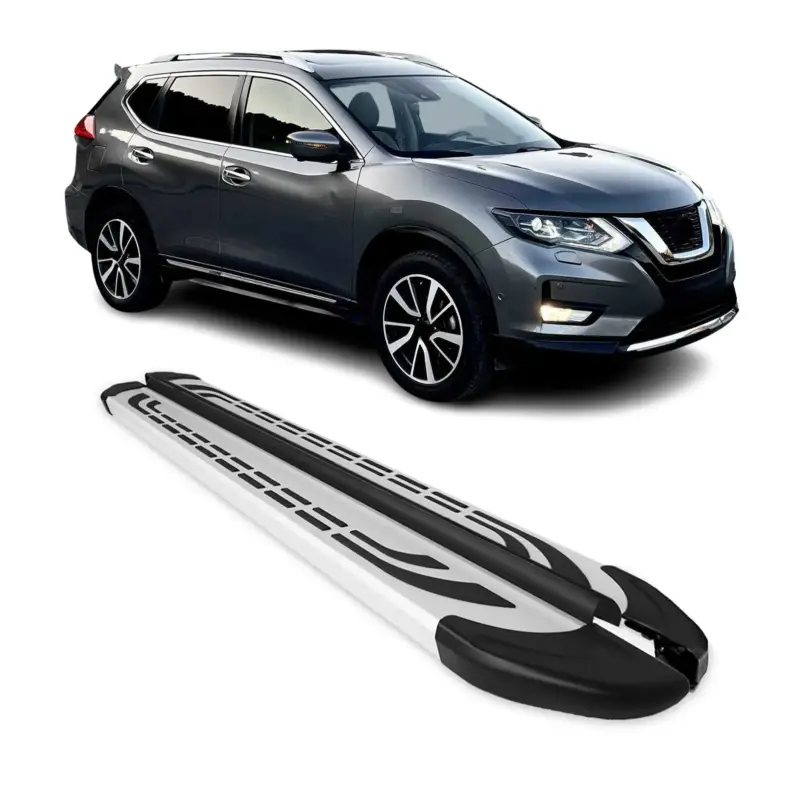Zertifiziert Trittbretter Seitenschweller Seitenbretter für Nissan X-Trail T32 2013-2021 Alu