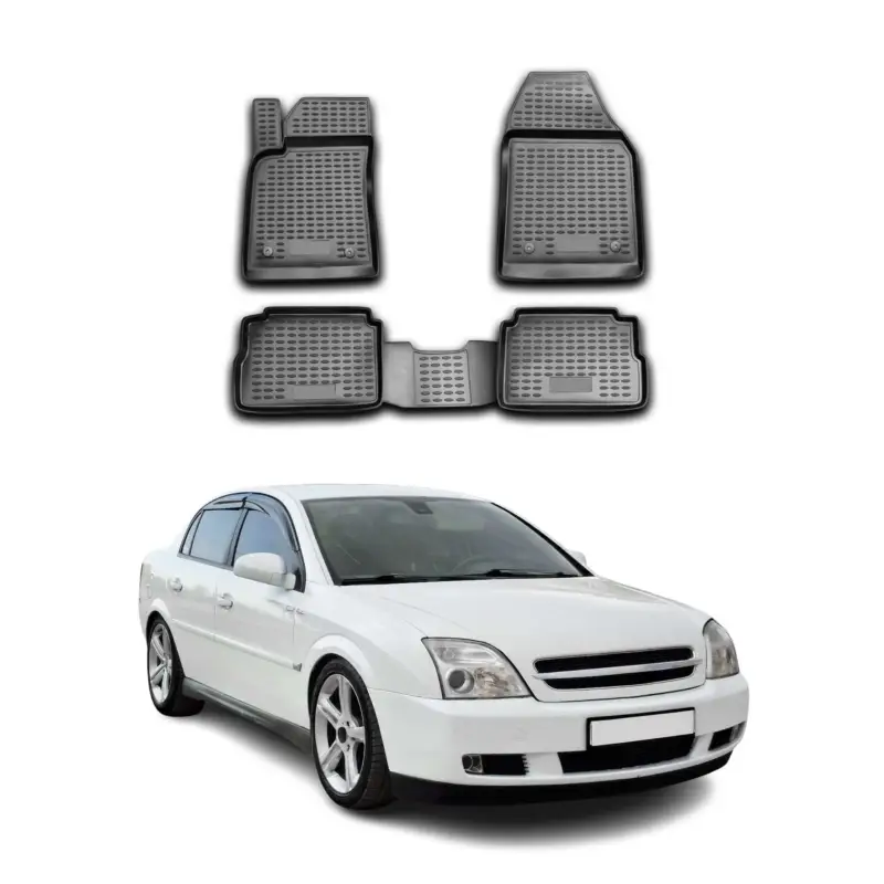 OMAC Gummimatten Fußmatten für Opel Vectra 2002-2008 TPE Automatten Schwarz 4x Heißes Angebot