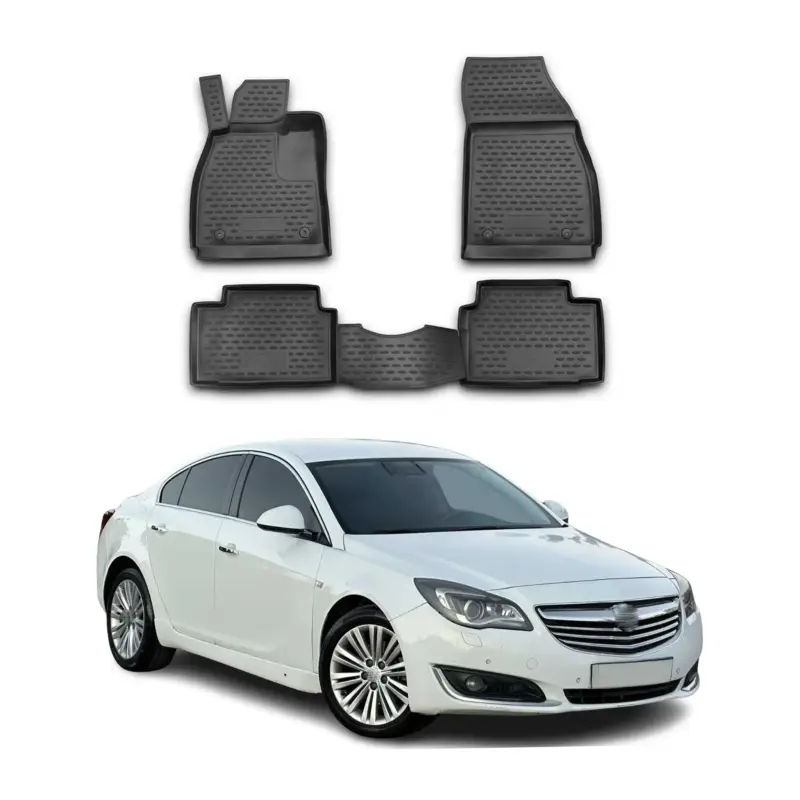 Preiswert OMAC Gummimatten Fußmatten für Opel Insignia 2008-2017 TPE Automatte Schwarz 4x