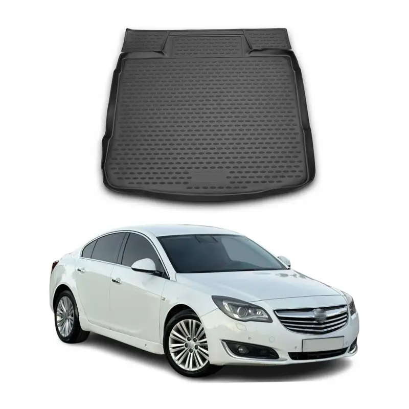 Zertifiziert Kofferraummatte Kofferraumwanne für Opel Insignia 2008-2017 Stufenheck Gummi TPE