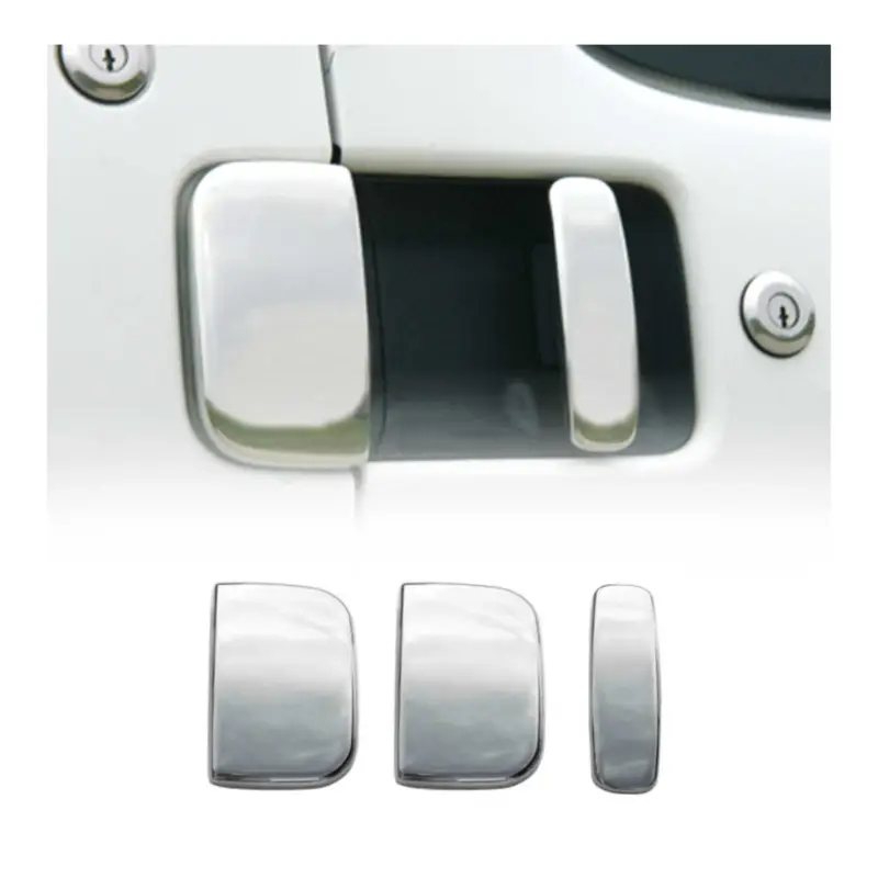 Zertifiziert Chrom Türgriff Blende für Citroen Berlingo 1996-2009 3-Tür Edelstahl 3tlg