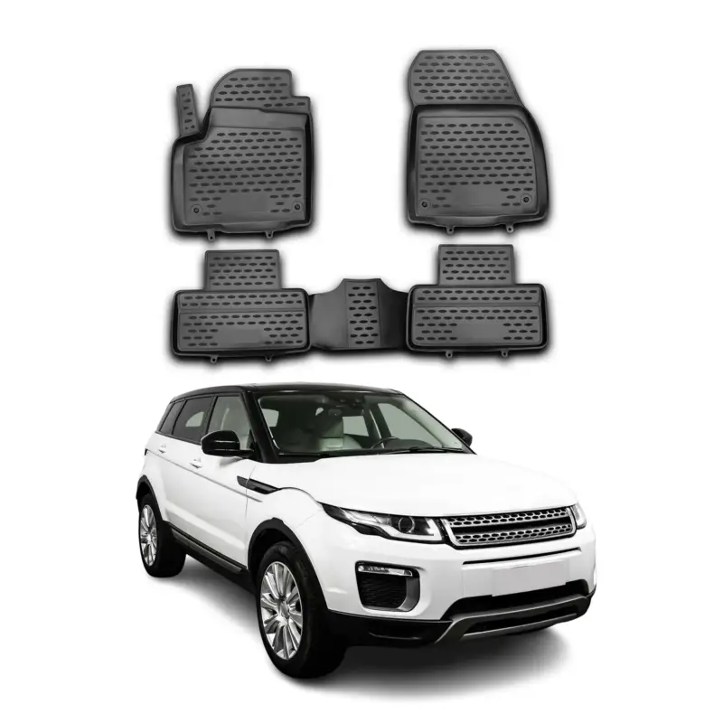Preisknaller OMAC Gummimatten Fußmatten für Land Rover Range Rover Evoque L538 2011-2019 4x