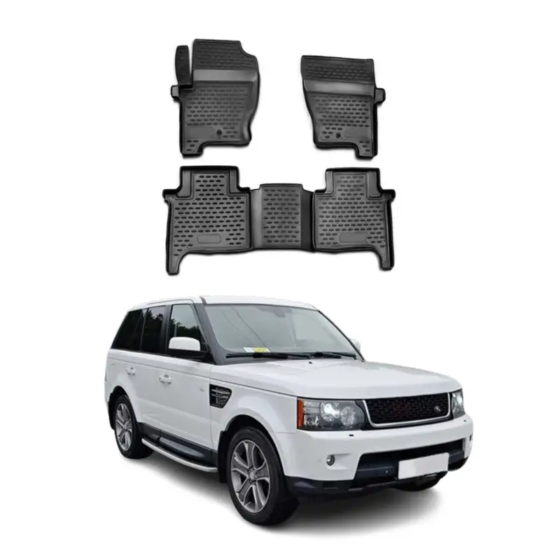 OMAC Gummimatten Fußmatten für Land Rover Range Rover Sport L320 2005-2013 4x Online Kaufen