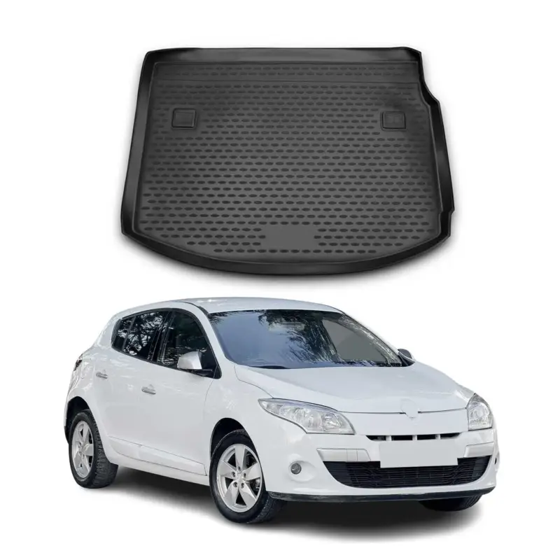 Kofferraummatte Kofferraumwanne für Renault Megane 2010-2016 Schragheck Gummi Neu