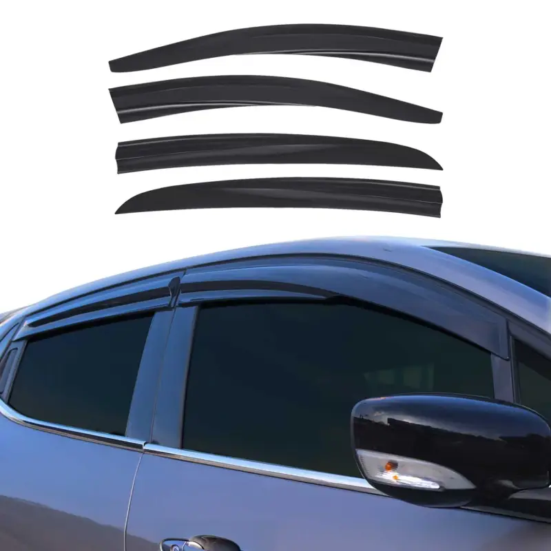 4x Windabweiser Regenabweiser für Renault Fluence 2009-2015 Acryl Dunkel Schnäppchen