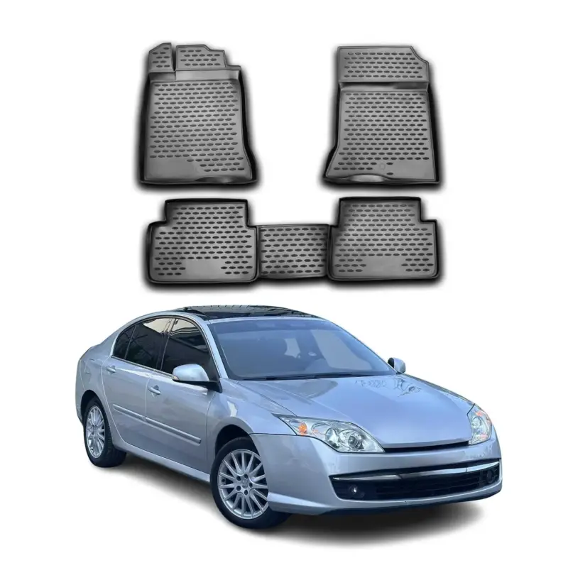 Geprüft OMAC Gummimatten Fußmatten für Renault Laguna 2007-2015 TPE Automatte Schwarz 4x