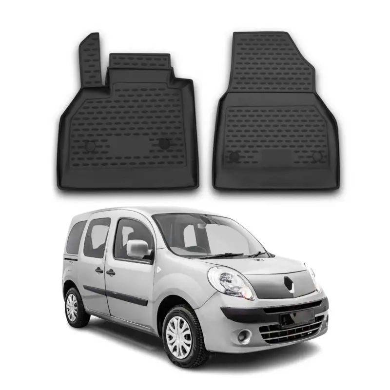 Aktuell OMAC Gummimatten Fußmatten für Renault Kangoo 2008-2021 TPE Automatte Schwarz 2x