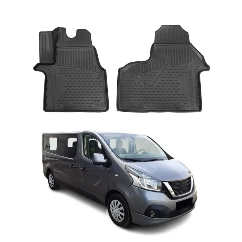 Top-Preis OMAC Gummimatten Fußmatten für Nissan NV300 2016-2021 TPE Automatten Schwarz 2x