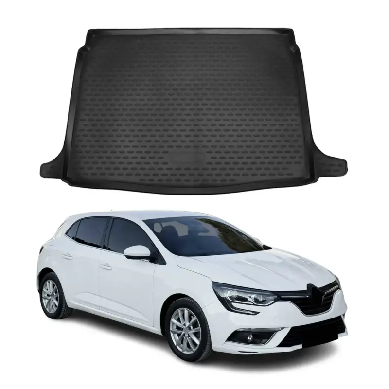 Kofferraummatte Kofferraumwanne für Renault Megane 2015-2021 Schragheck Gummi Preisreduziert