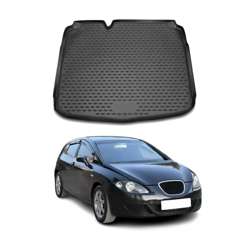 Kofferraummatte Kofferraumwanne für Seat Leon 2007-2020 Schrägheck Gummi TPE Top-Seller