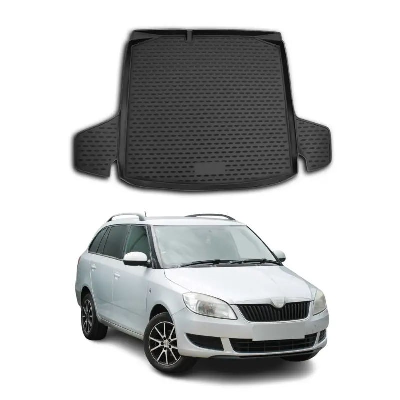 Bestseller Kofferraummatte Kofferraumwanne für Skoda Fabia Combi 2007-2014 Gummi TPE