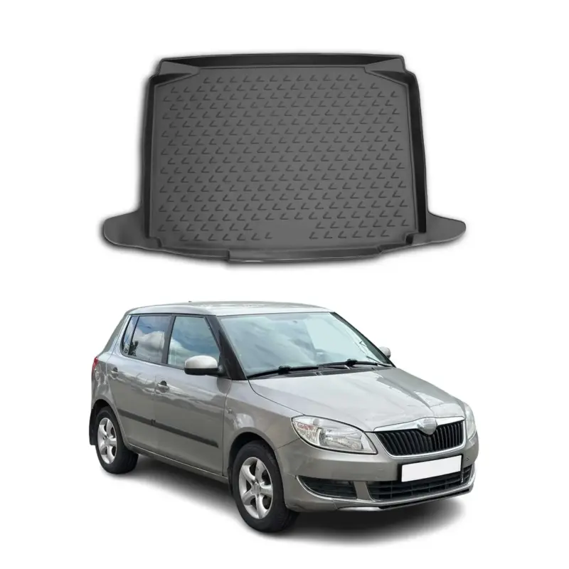 Kofferraummatte Kofferraumwanne für Skoda Fabia Schrägheck 2007-2014 Gummi TPE Bestpreis