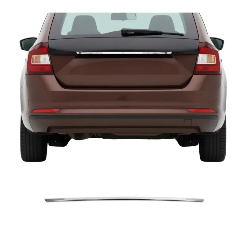 Versand Am Gleichen Tag Kofferraumleiste Heckleiste für Skoda Rapid Spaceback 2013-2019 Edelstahl Chrom