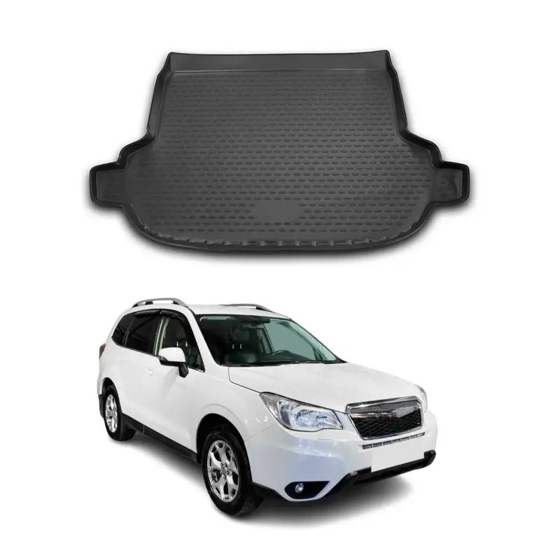 Begrenztes Angebot Kofferraummatte Kofferraumwanne für Subaru Forester IV 2013-18 Gummi TPE Schwarz