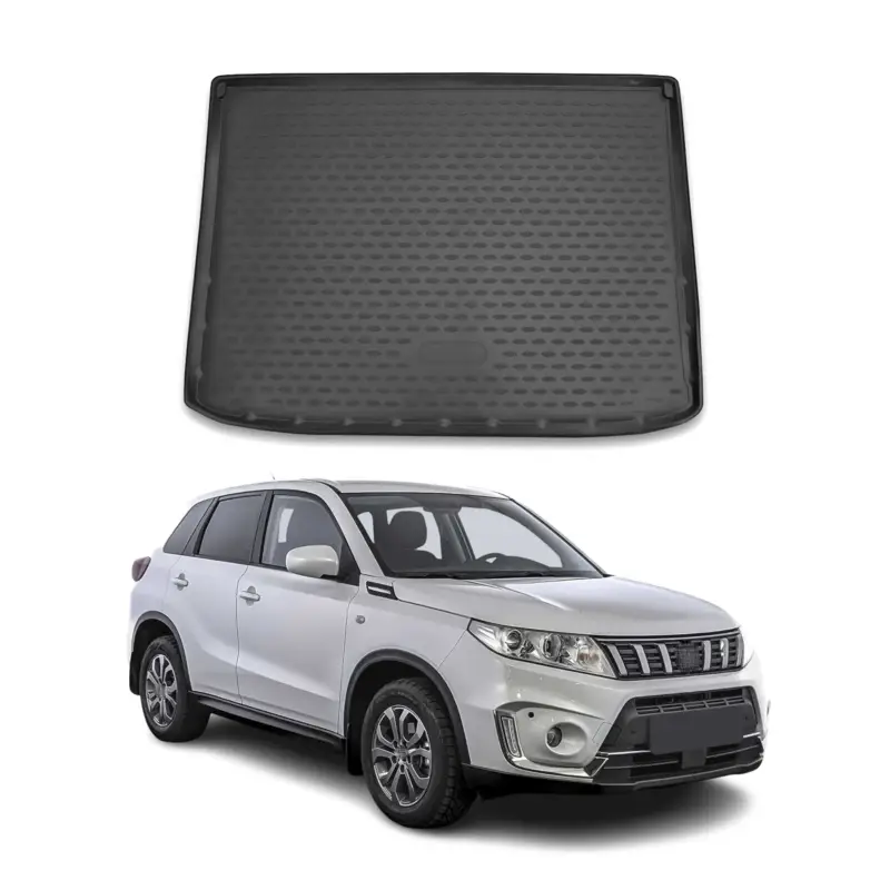 Kofferraummatte Kofferraumwanne für Suzuki Vitara 2015-2024 Gummi TPE Schwarz Beliebt