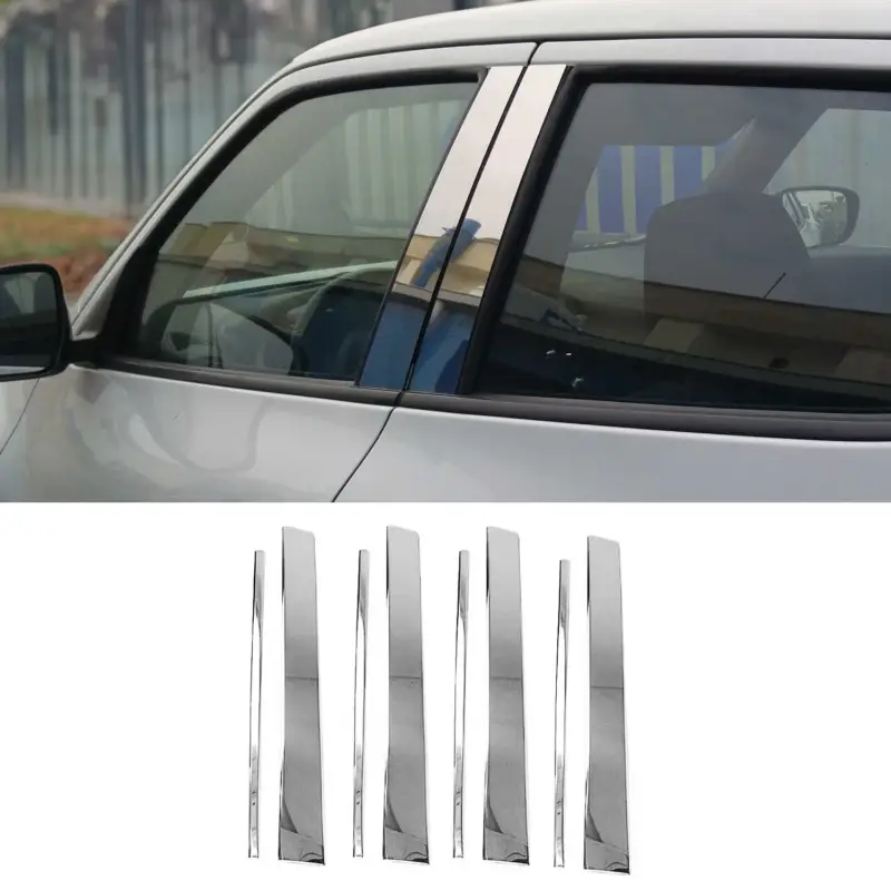 Wochenendangebot B-Säule Türsäulen Verkleidung für Toyota Land Cruiser 2007-2020 Edelstahl 8tlg