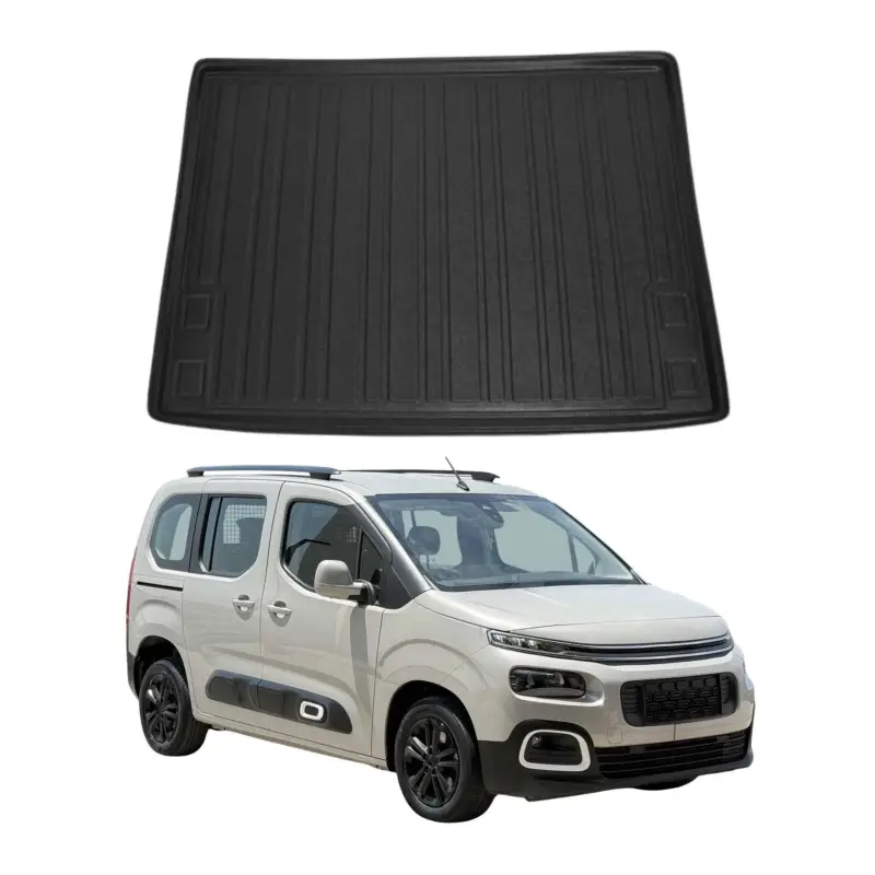 Versand Am Gleichen Tag Kofferraumwanne Laderaumwanne für Citroen Berlingo 2018-2026 Gummi TPE Schwarz