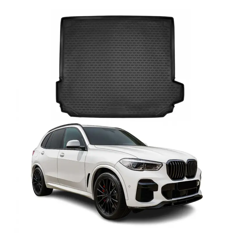 Bestseller Kofferraummatte Kofferraumwanne für BMW X5 G05 2019-2026 Gummi TPE Schwarz