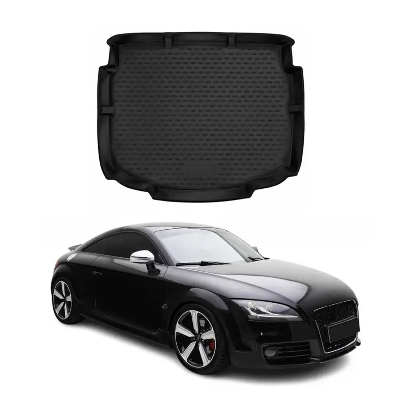Sonderaktion Kofferraummatte Kofferraumwanne für Audi TT MK2 8J 2006-2014 Gummi TPE Schwarz