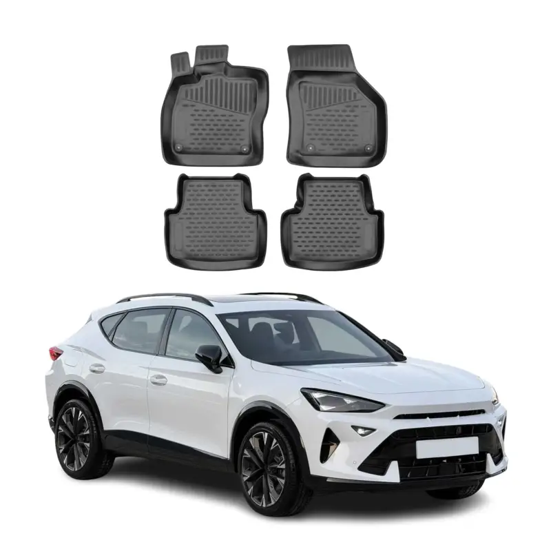 OMAC Gummimatten Fußmatten für Cupra Formentor 2020-2026 TPE Matten Schwarz 4x Top-Preis