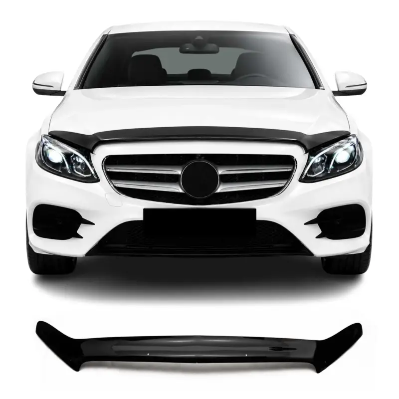 Aktuell Motorhaube Deflektor Insektenschutz für Mercedes E Klasse W213 2016-2023 Dunkel